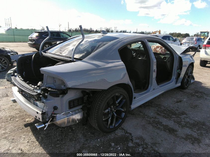 2022 DODGE CHARGER GT VIN: 2C3CDXHG4NH134982