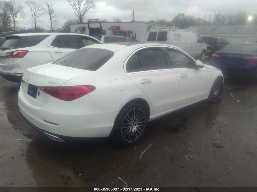 2022 MERCEDES-BENZ C-CLASS C 300 VIN: W1KAF4HB4NR059495