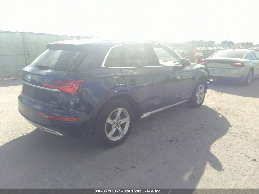 2021 AUDI Q5 PREMIUM VIN: WA1AAAFY8M2054011