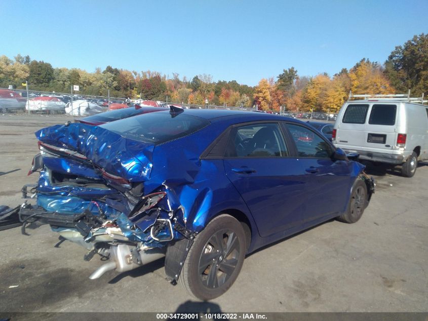 2022 HYUNDAI ELANTRA SEL VIN: KMHLM4AG4NU318896