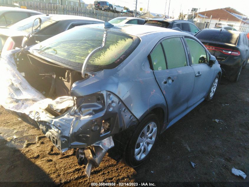 2022 TOYOTA COROLLA LE VIN: JTDEPMAE1NJ229954