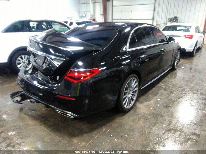 2021 MERCEDES-BENZ S-CLASS S 580 VIN: W1K6G7GB1MA043029