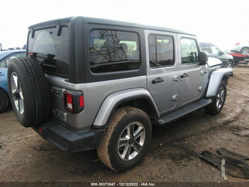 2020 JEEP WRANGLER UNLIMITED SAHARA VIN: 1C4HJXEN2LW214115