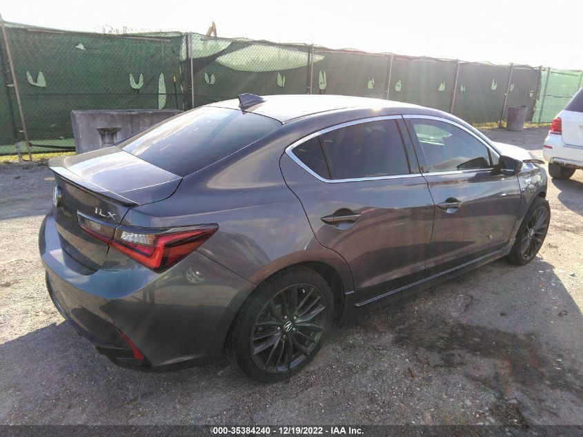 2022 ACURA ILX PACKAGE VIN: 19UDE2F83NA007796