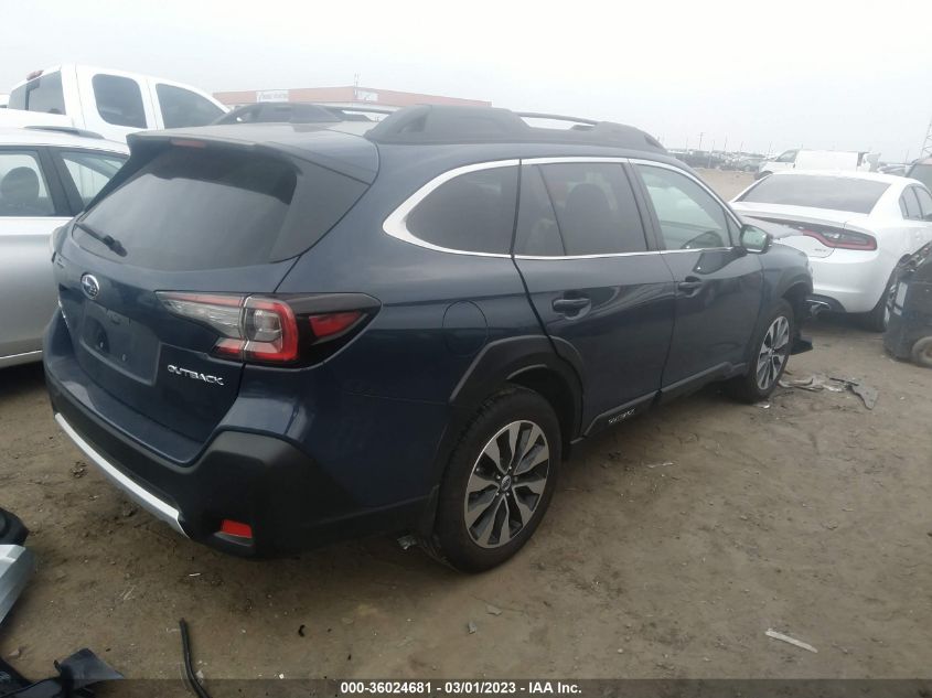 2023 SUBARU OUTBACK LIMITED VIN: 4S4BTANC6P3135335