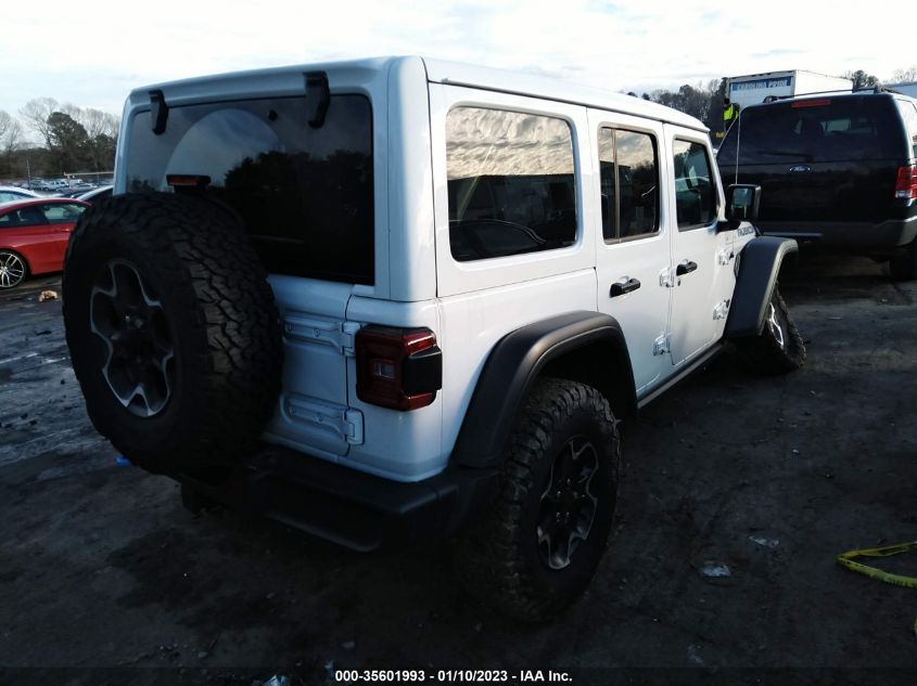 2022 JEEP WRANGLER 4XE UNLIMITED RUBICON VIN: 1C4JJXR63NW103158