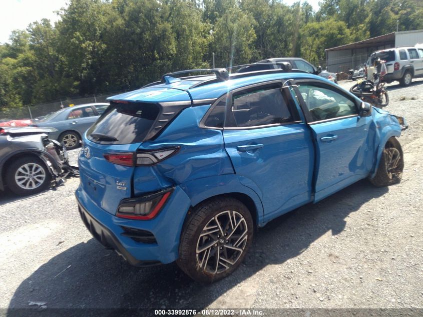 2022 HYUNDAI KONA N LINE VIN: KM8K3CA36NU792578