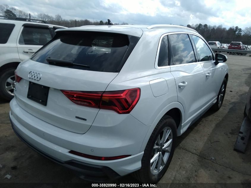 2022 AUDI Q3 S LINE PREMIUM VIN: WA1DECF34N1126928
