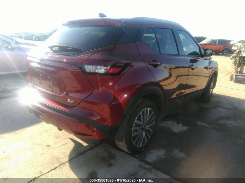 2022 NISSAN KICKS SV VIN: 3N1CP5CV6NL529866