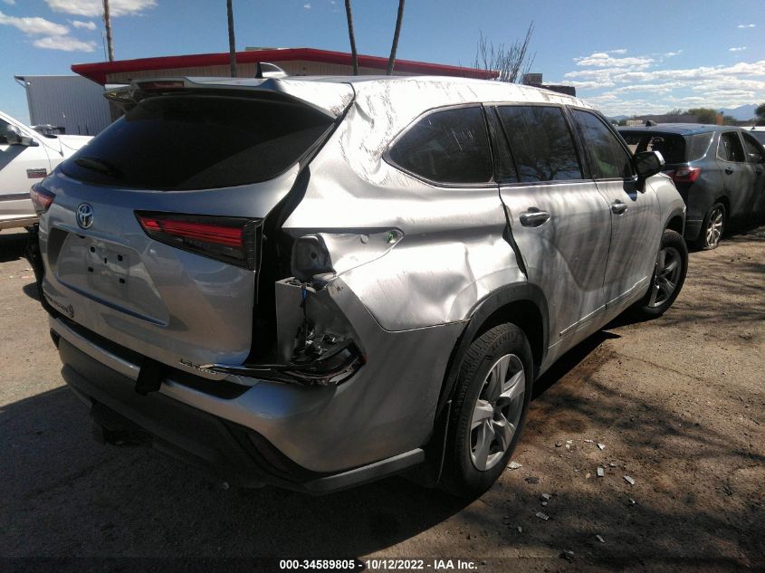 2022 TOYOTA HIGHLANDER LE VIN: 5TDBZRBH9NS198880