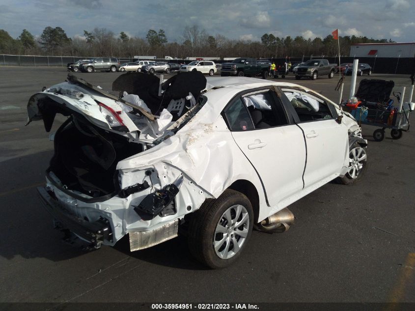 2022 TOYOTA COROLLA LE VIN: 5YFEPMAE9NP382156