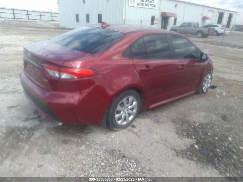 2022 TOYOTA COROLLA LE VIN: JTDEPMAE2NJ194177