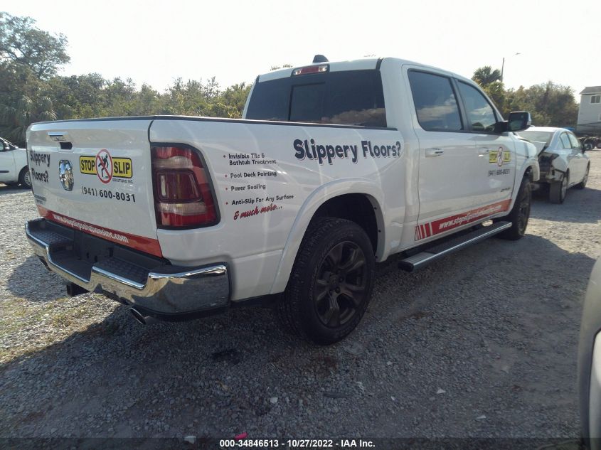 2022 RAM 1500 LARAMIE VIN: 1C6RREJT7NN274560