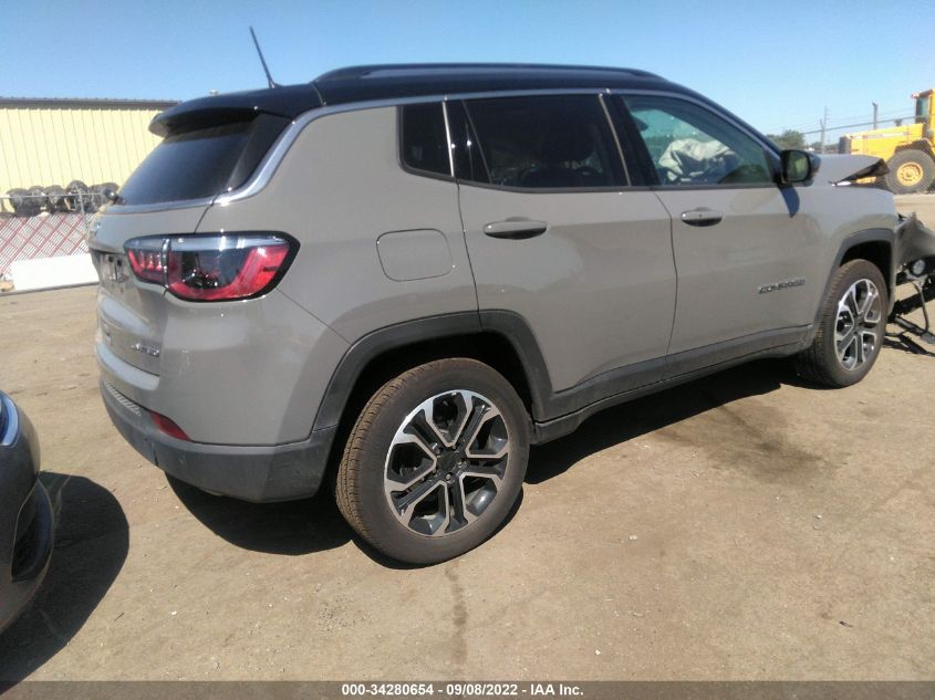 2022 JEEP COMPASS LIMITED VIN: 3C4NJDCB3NT102118