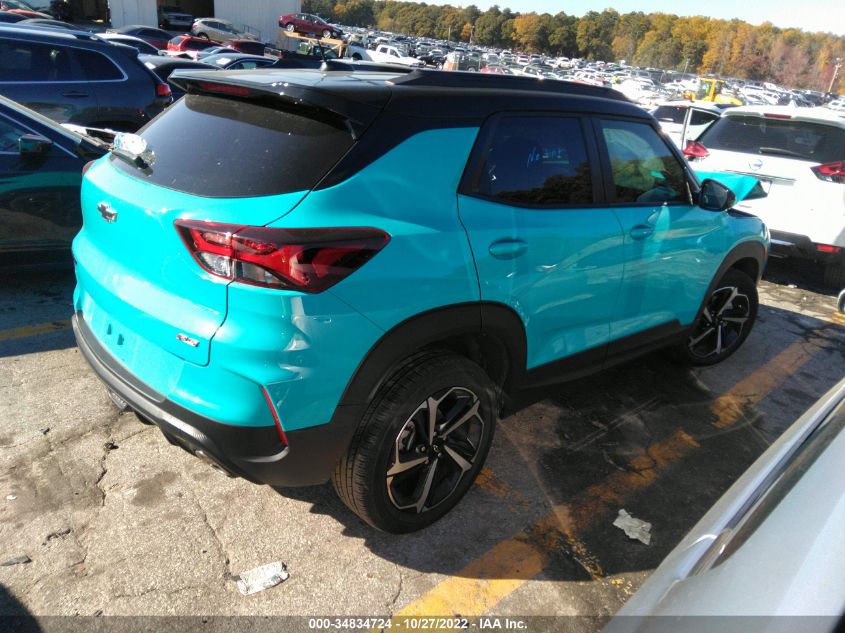 2022 CHEVROLET TRAILBLAZER RS VIN: KL79MTSL8NB065191