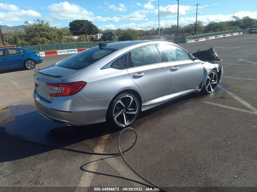 2021 HONDA ACCORD SEDAN SPORT VIN: 1HGCV2F33MA020904