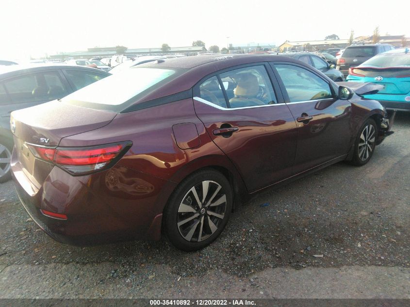 2022 NISSAN SENTRA SV VIN: 3N1AB8CV5NY217404