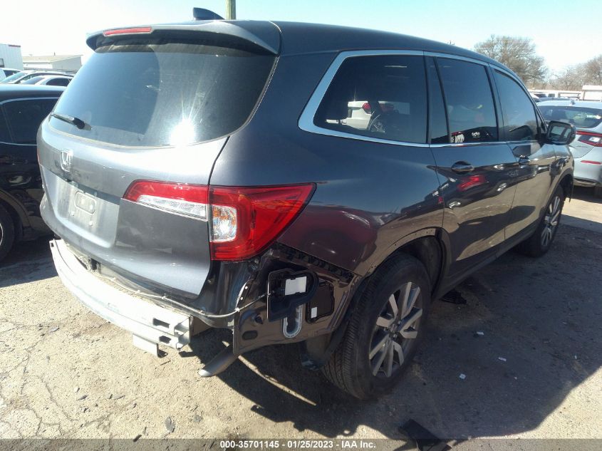 2021 HONDA PILOT EX-L VIN: 5FNYF5H57MB045555