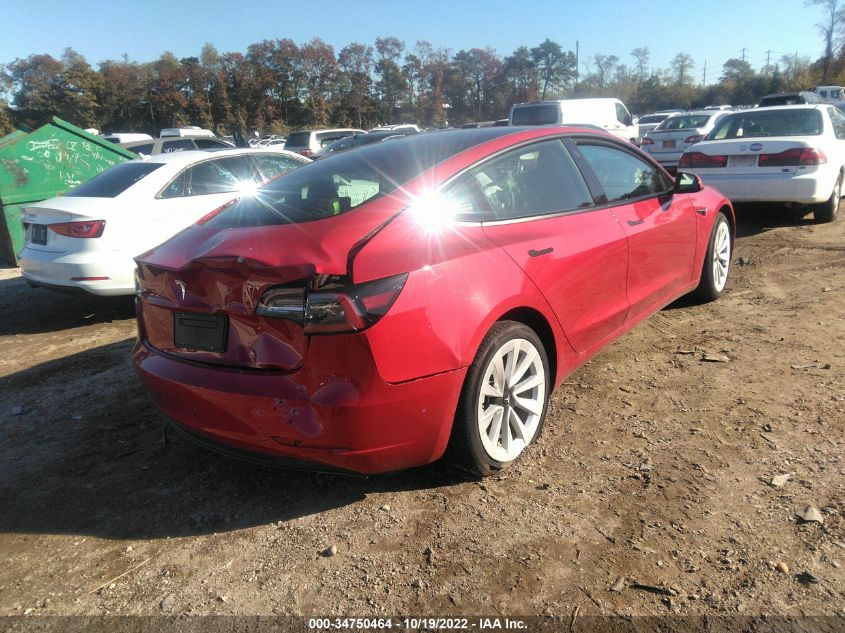 2022 TESLA MODEL 3 VIN: 5YJ3E1EA5NF187279