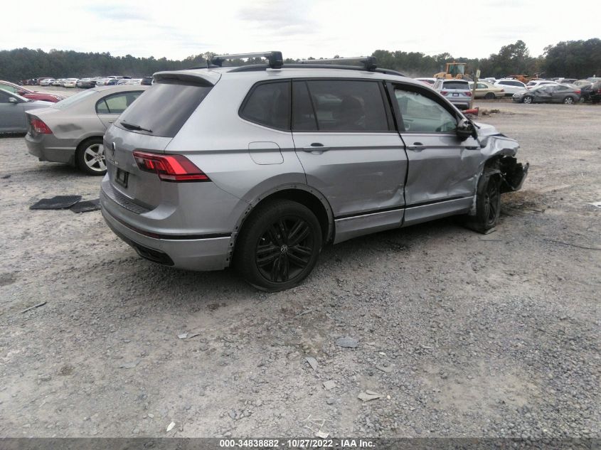 2022 VOLKSWAGEN TIGUAN SE R-LINE BLACK VIN: 3VVCB7AX6NM054517