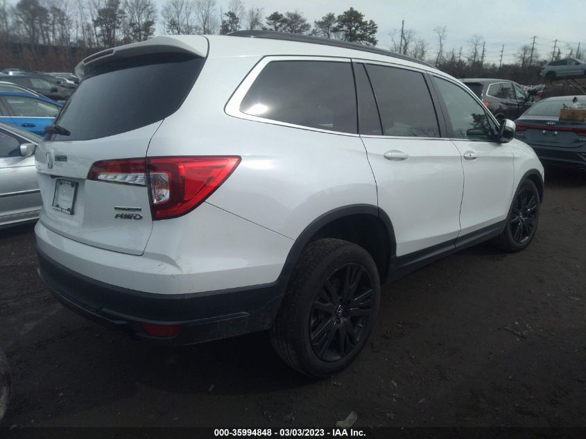 2022 HONDA PILOT SPECIAL EDITION VIN: 5FNYF6H20NB067815