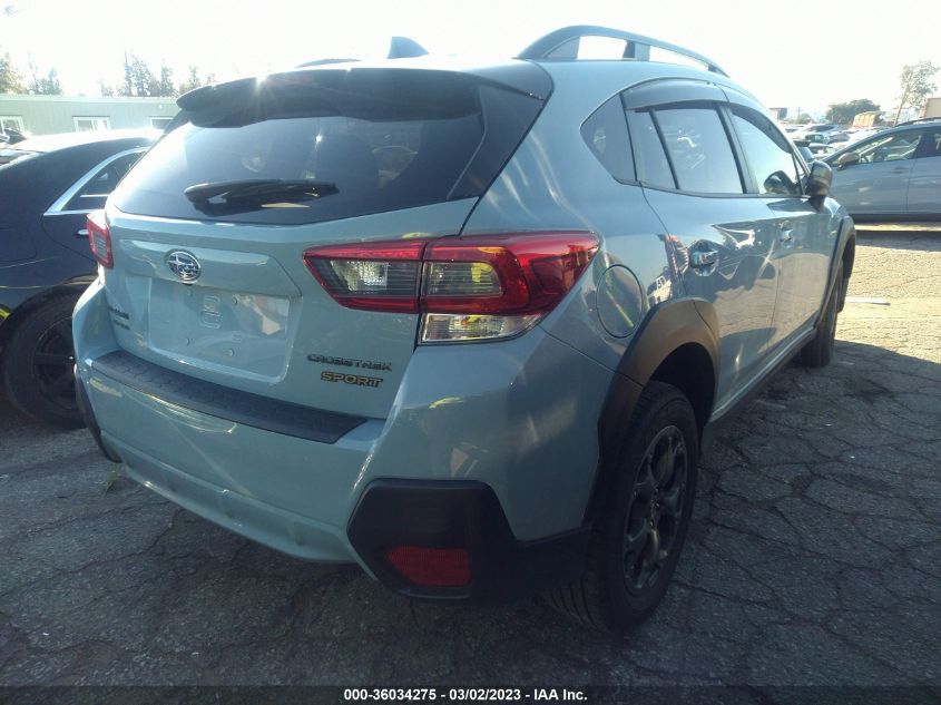 2022 SUBARU CROSSTREK SPORT VIN: JF2GTHSC1NH236940