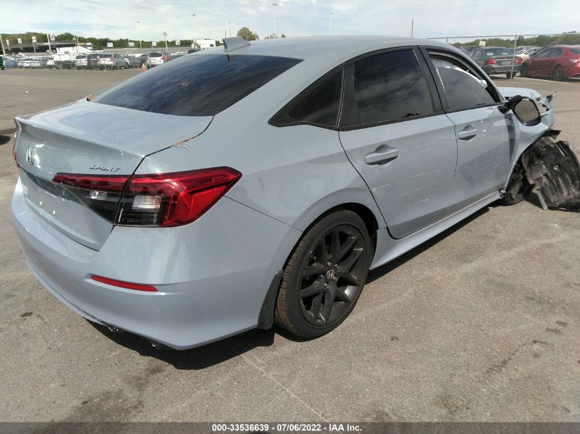 2022 HONDA CIVIC SEDAN SPORT VIN: 2HGFE2F51NH547941