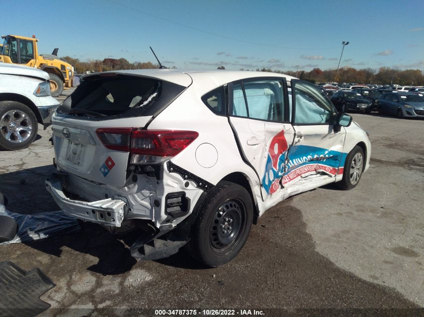 2022 SUBARU IMPREZA VIN: 4S3GTAB62N3702503
