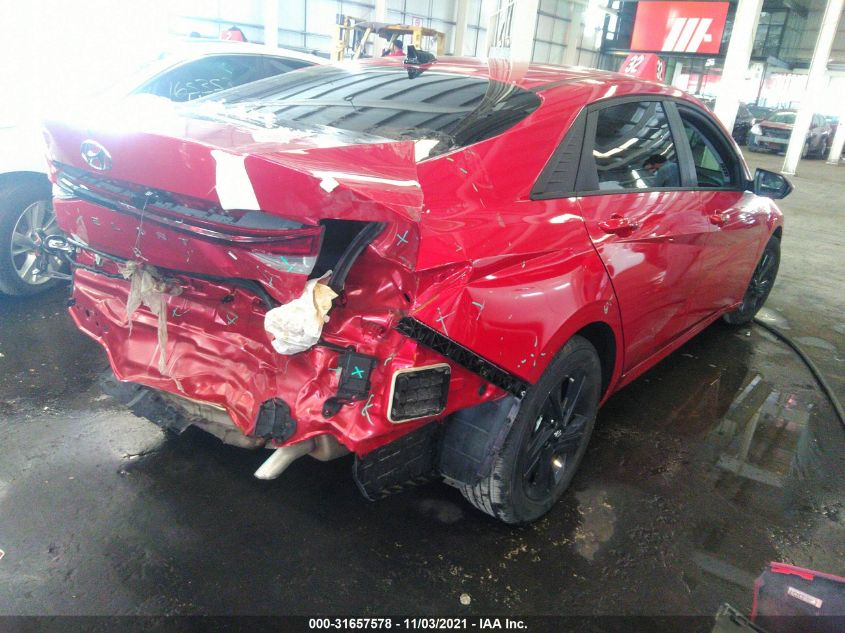 2021 HYUNDAI ELANTRA SEL VIN: 00PLS4AG8MH004249