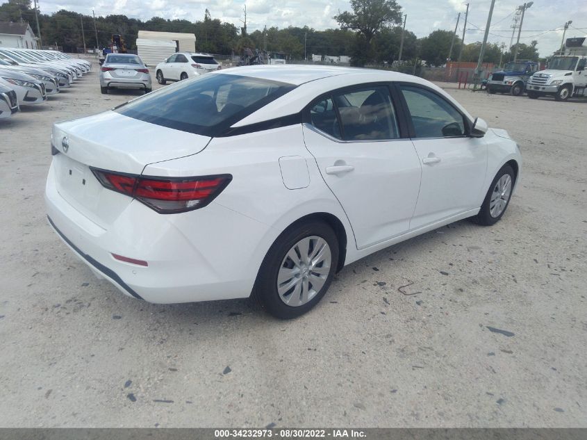 2022 NISSAN SENTRA S VIN: 3N1AB8BV8NY287318