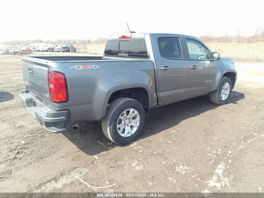 2022 CHEVROLET COLORADO 4WD LT VIN: 1GCGTCEN2N1229406
