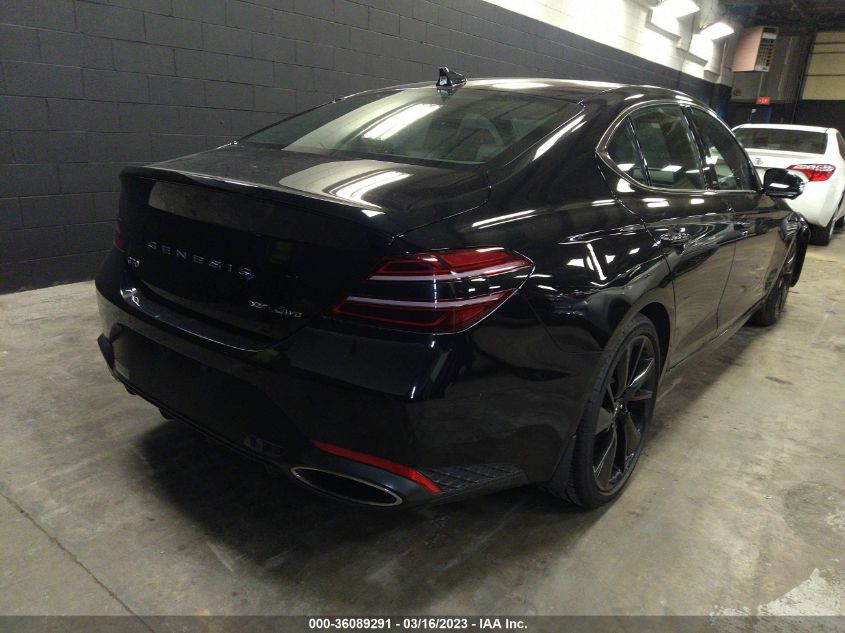 2022 GENESIS G70 3.3T VIN: KMTG54TE6NU091128