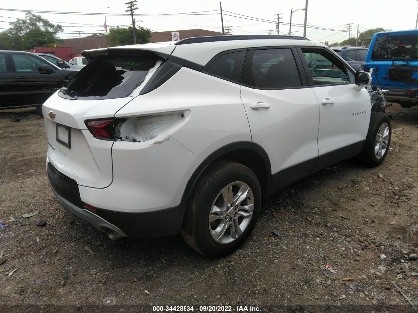 2022 CHEVROLET BLAZER LT VIN: 3GNKBHR44NS214987