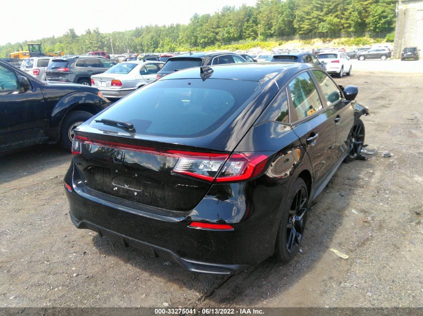 2022 HONDA CIVIC HATCHBACK SPORT VIN: 19XFL2H82NE004315