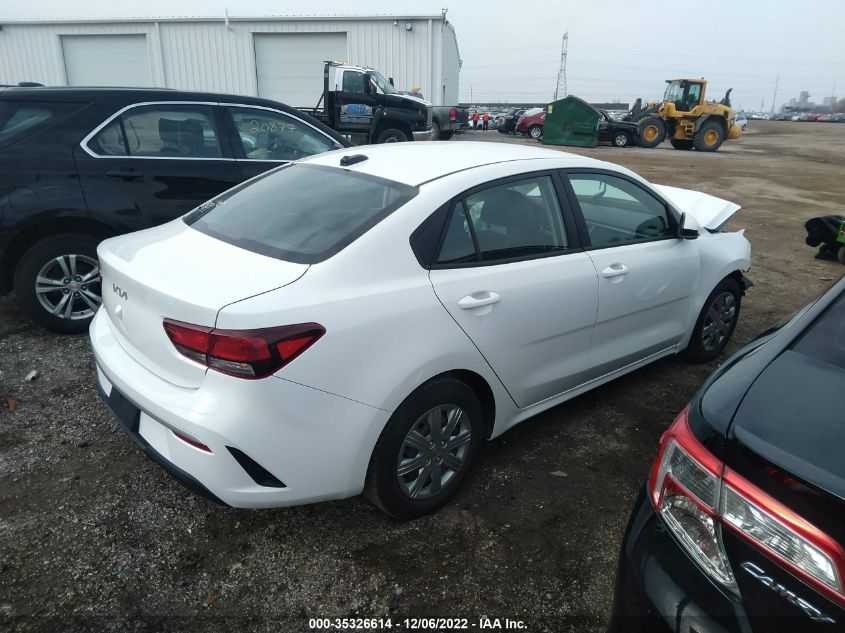 2022 KIA RIO S VIN: 3KPA24AD9NE503371
