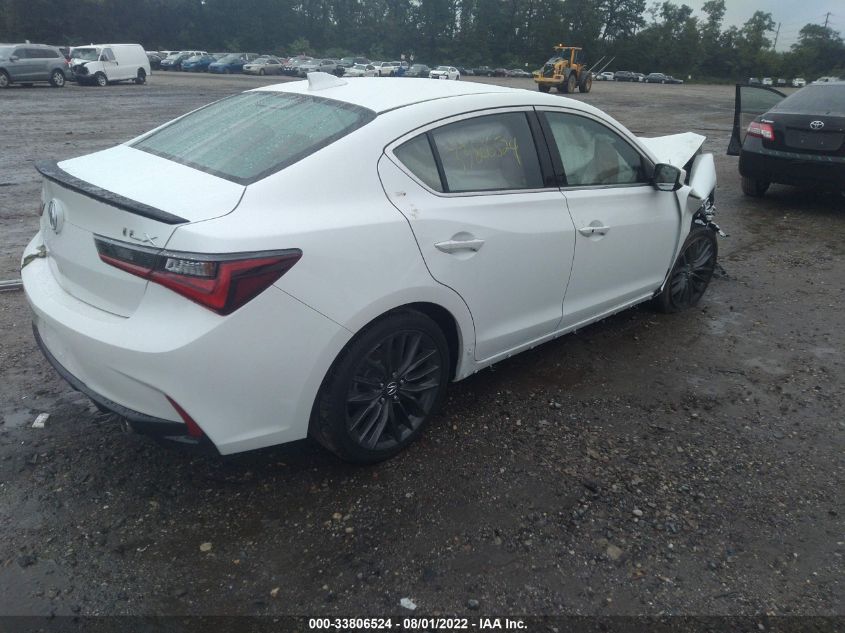 2022 ACURA ILX PACKAGE VIN: 19UDE2F87NA005436