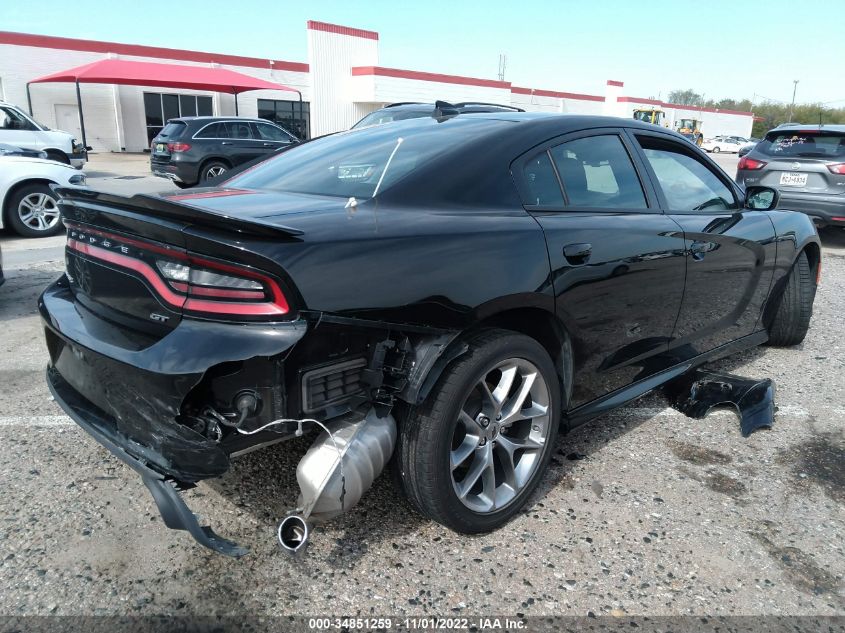2022 DODGE CHARGER GT VIN: 2C3CDXHG3NH129191