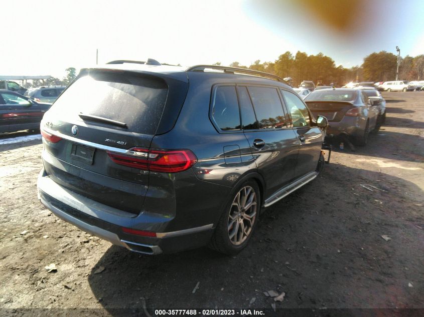2021 BMW X7 XDRIVE40I VIN: 5UXCW2C00M9E98772