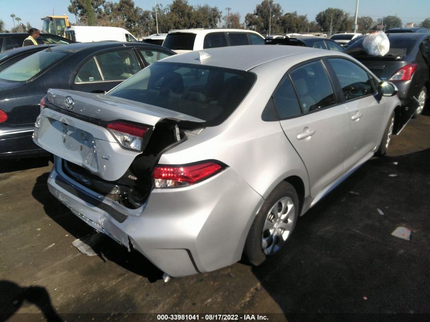 2022 TOYOTA COROLLA LE VIN: 5YFEPMAE3NP301460