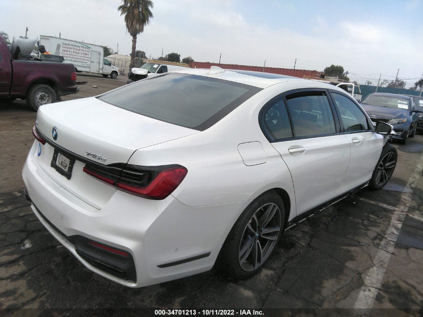 2022 BMW 7 SERIES 745E XDRIVE VIN: WBA7W4C08NCJ73476