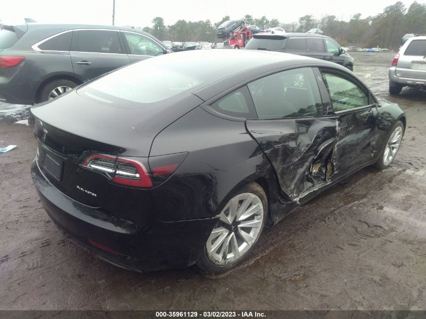 2022 TESLA MODEL 3 LONG RANGE VIN: 5YJ3E1EB0NF247087