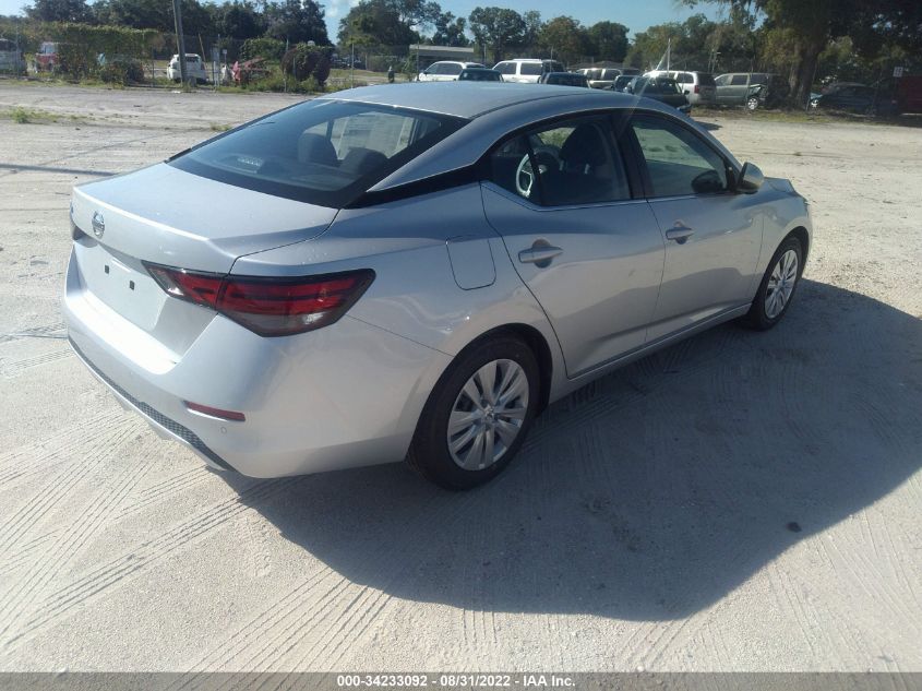 2022 NISSAN SENTRA S VIN: 3N1AB8BV0NY287992