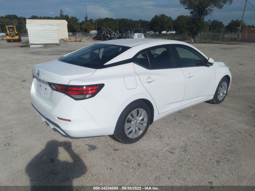2022 NISSAN SENTRA S VIN: 3N1AB8BV0NY287488