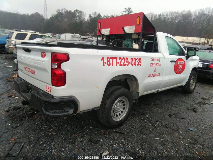 2022 CHEVROLET SILVERADO 1500 WORK TRUCK VIN: 3GCNAAED2NG549643