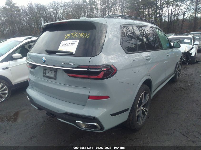 2023 BMW X7 XDRIVE40I VIN: 5UX23EM08P9P25129