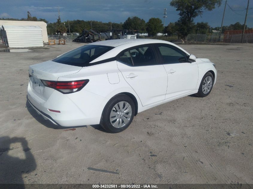 2022 NISSAN SENTRA S VIN: 3N1AB8BV3NY287372