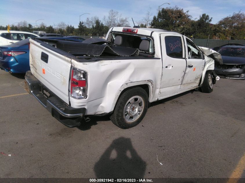2022 CHEVROLET COLORADO 2WD WORK TRUCK VIN: 1GCGSBEA7N1312646