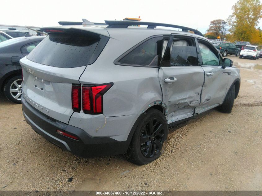 2022 KIA SORENTO X-LINE S VIN: 5XYRLDLC9NG124247