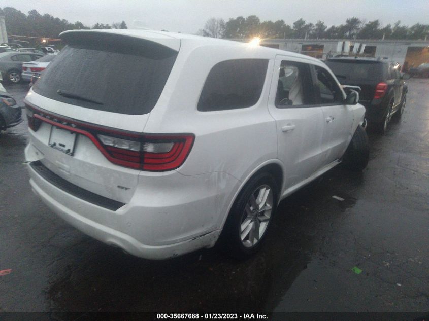 2022 DODGE DURANGO GT VIN: 1C4RDJDG7NC105309