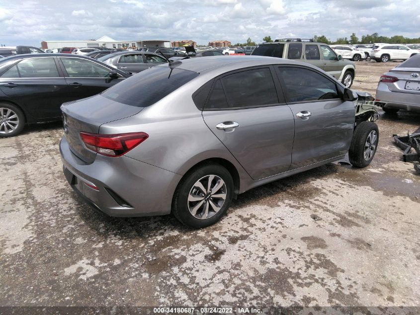 2022 KIA RIO S VIN: 3KPA24AD6NE453304